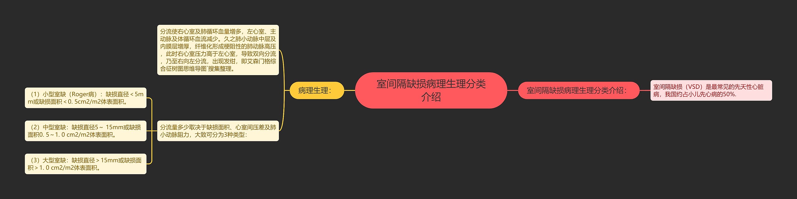 室间隔缺损病理生理分类介绍