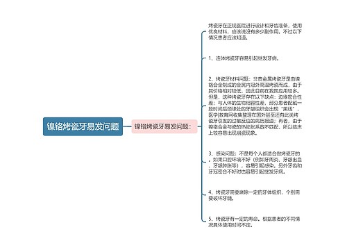 镍铬烤瓷牙易发问题