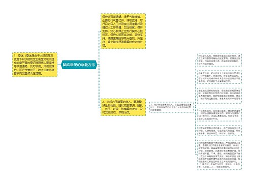 脑疝常见的急救方法