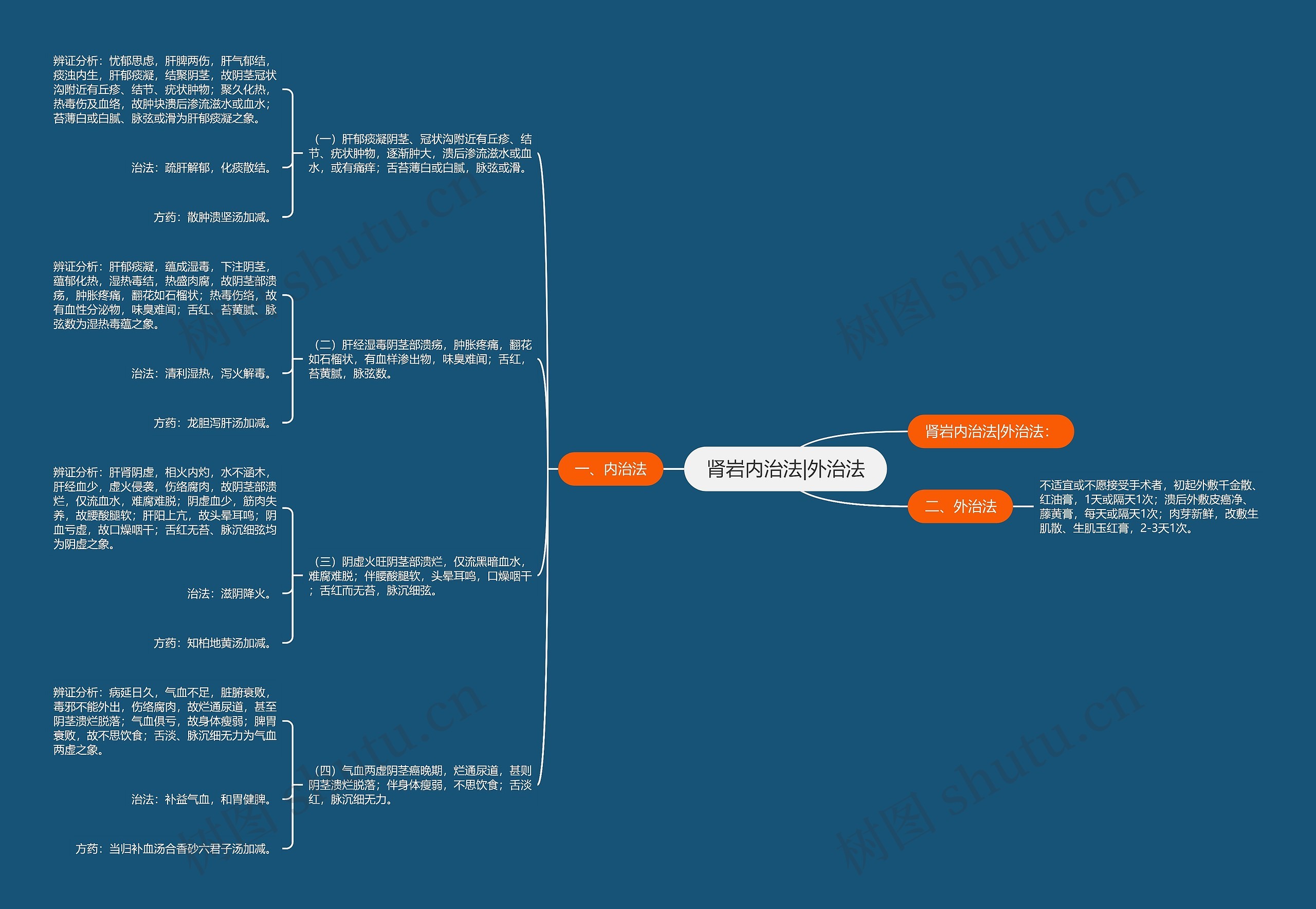 肾岩内治法|外治法思维导图