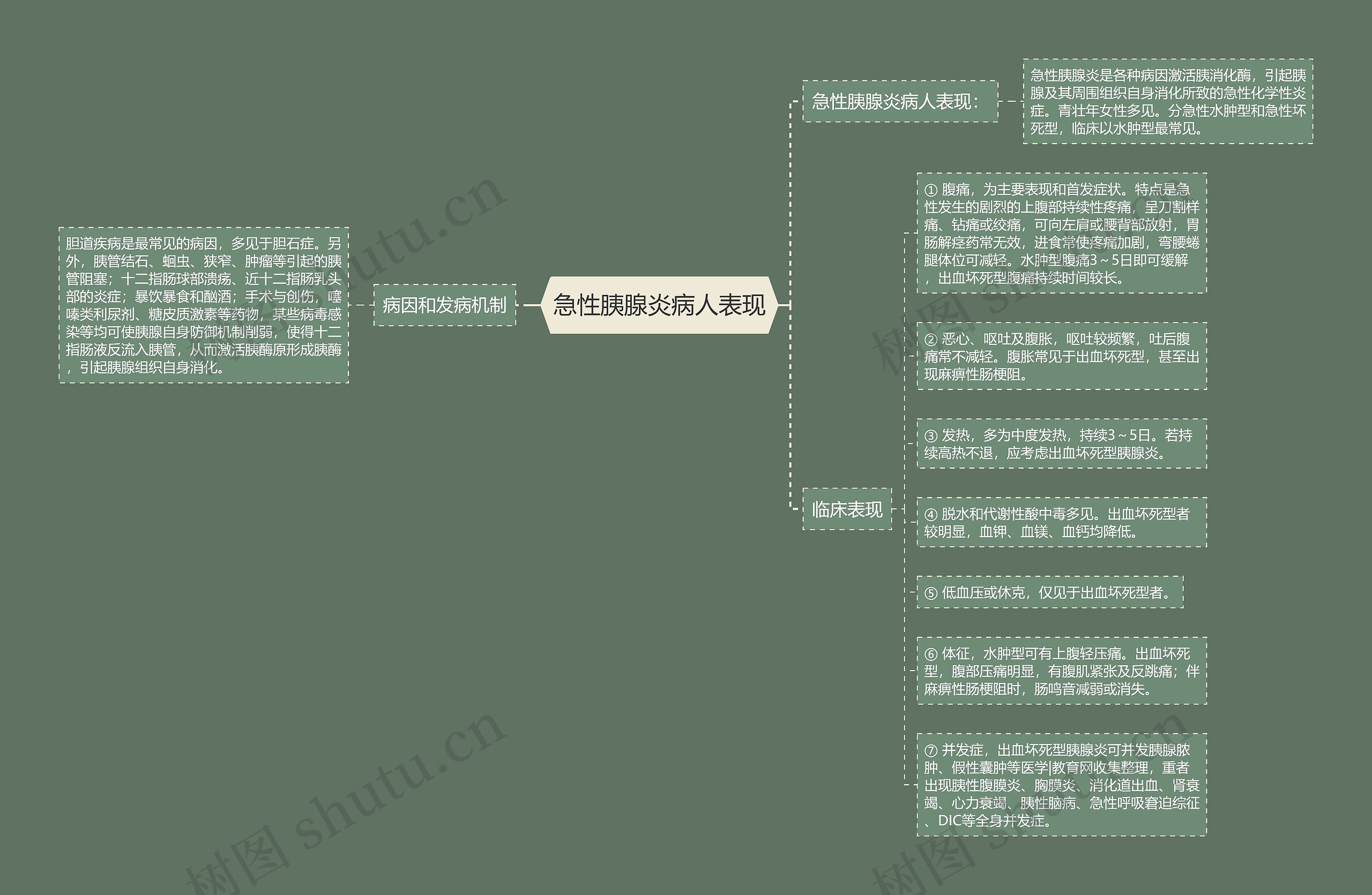 急性胰腺炎病人表现