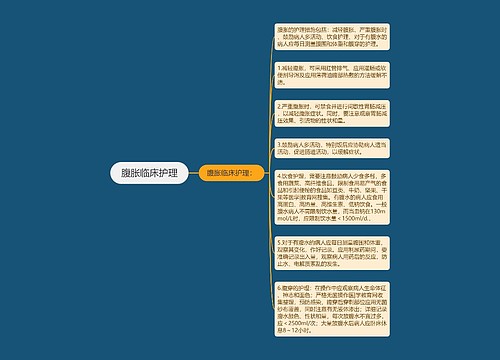 腹胀临床护理