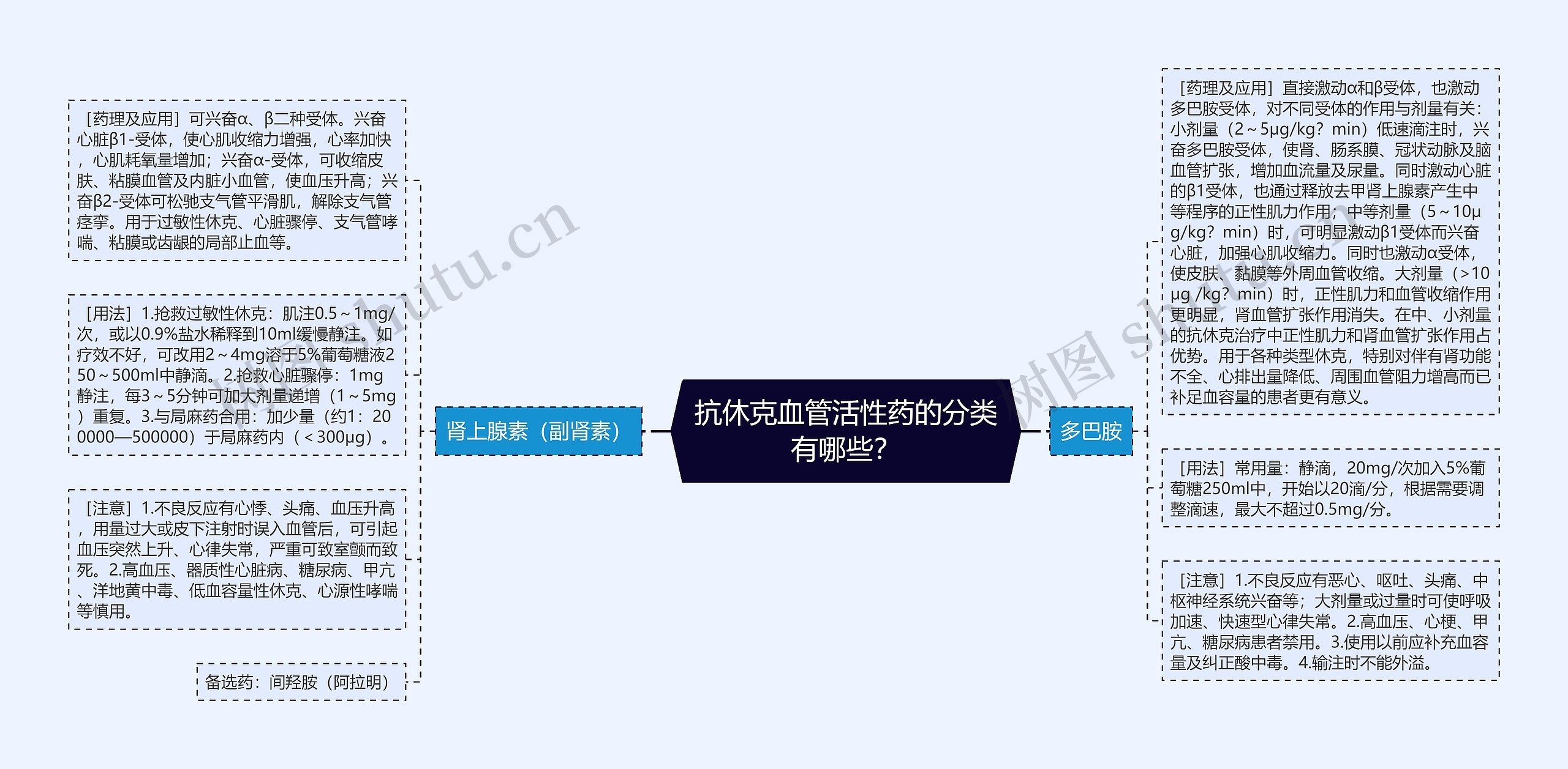 抗休克血管活性药的分类有哪些？