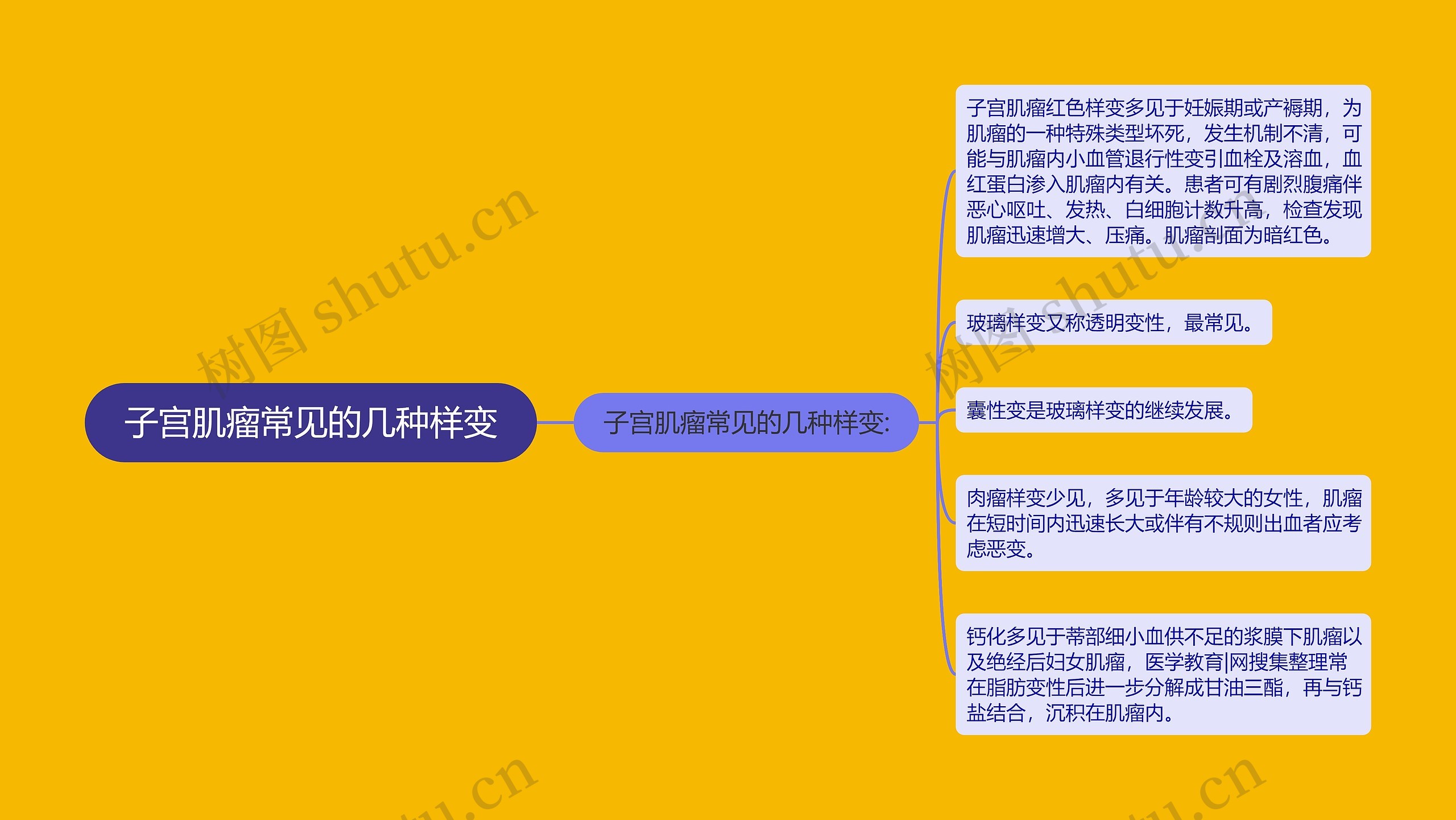子宫肌瘤常见的几种样变 子宫肌瘤常见的几种样变