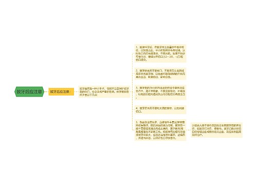 拔牙后应注意