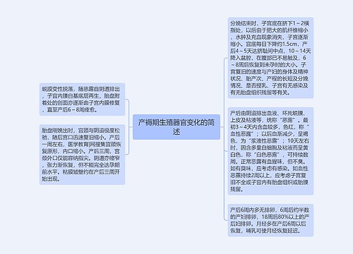 产褥期生殖器官变化的简述