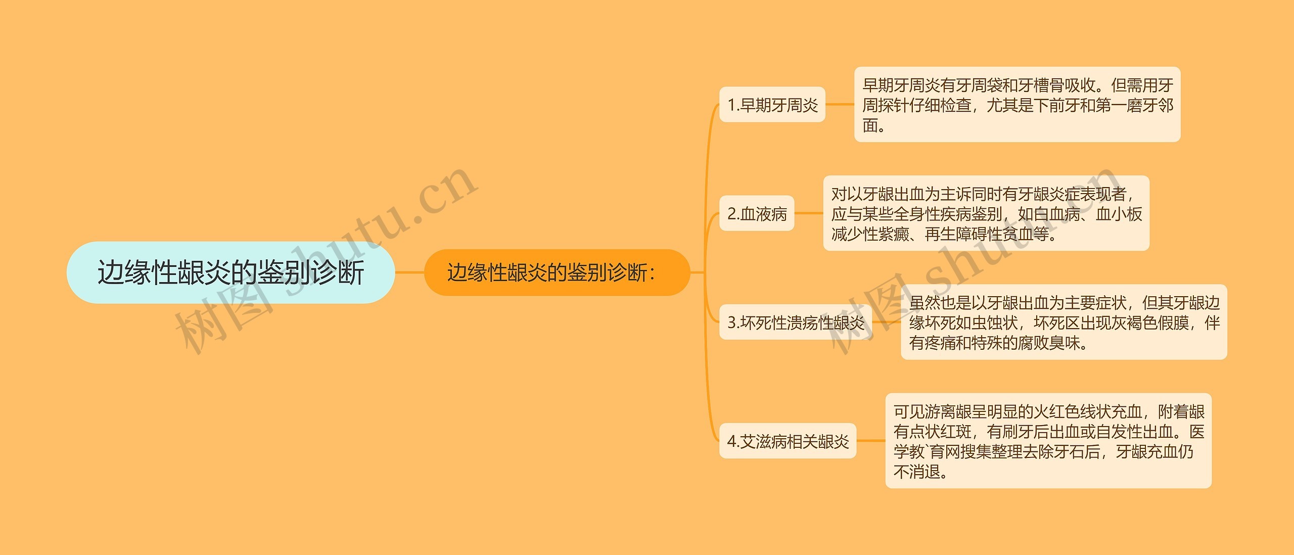 边缘性龈炎的鉴别诊断