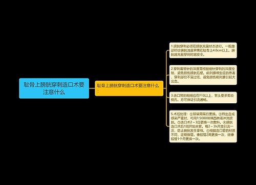 耻骨上膀胱穿刺造口术要注意什么