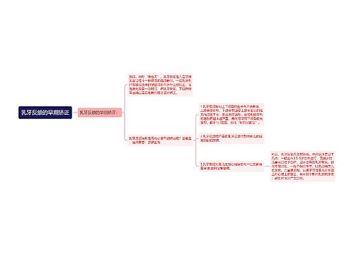 乳牙反颌的早期矫正