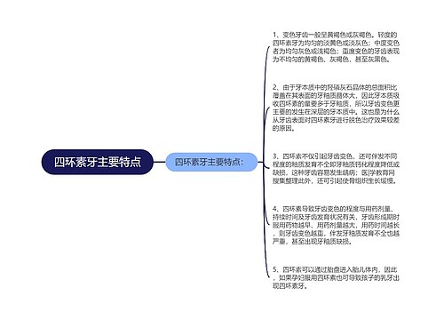 四环素牙主要特点