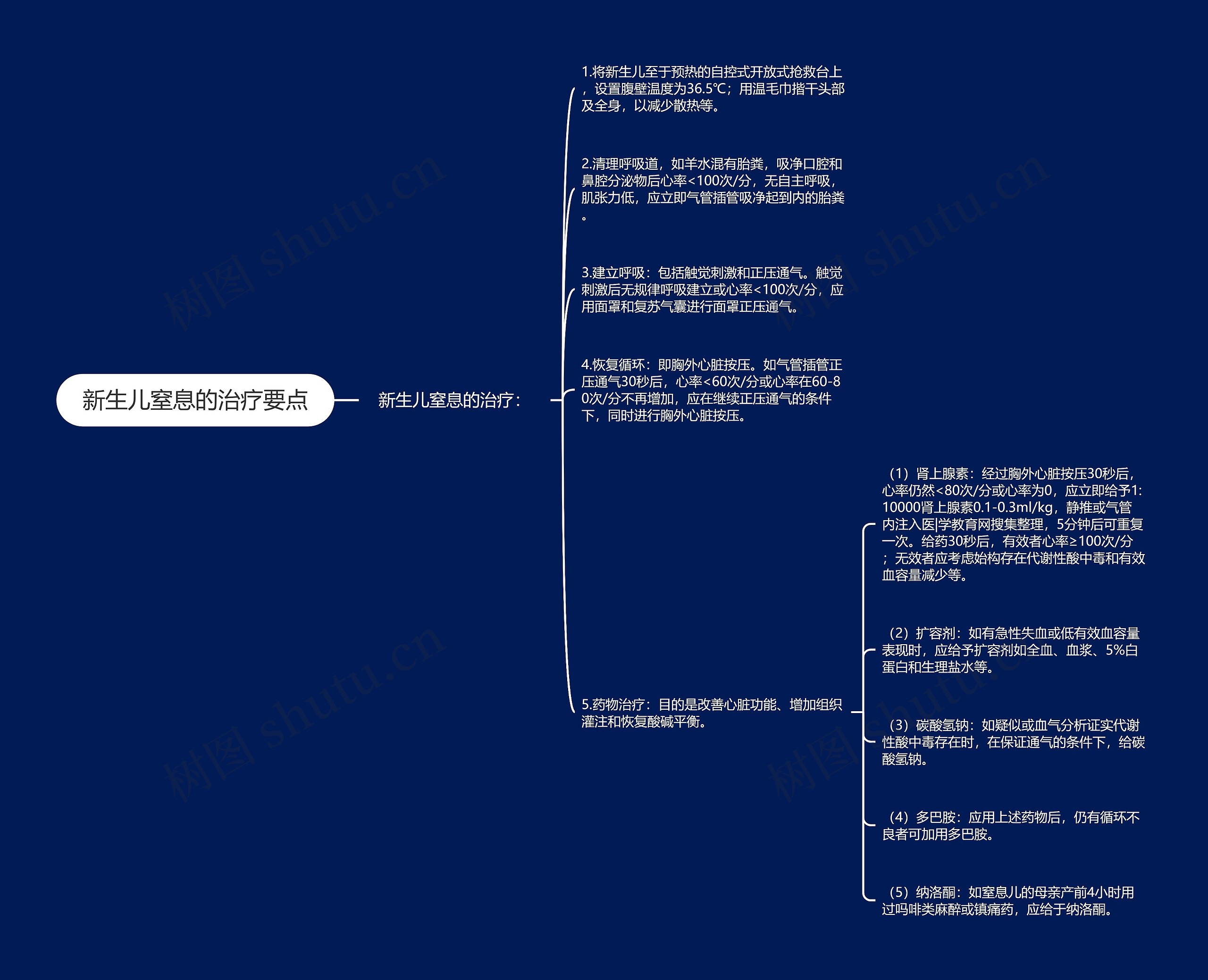 新生儿窒息的治疗要点