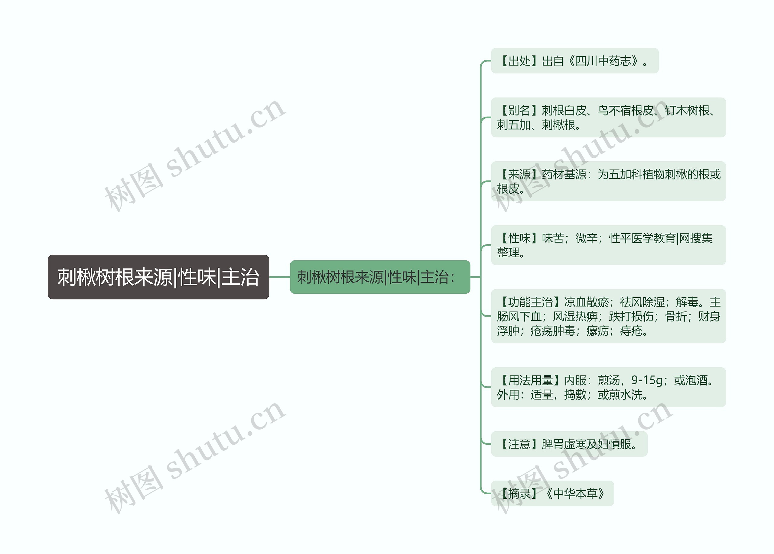 刺楸树根来源|性味|主治