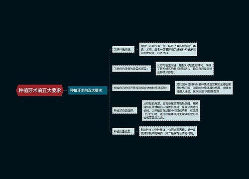 种植牙术前五大要求