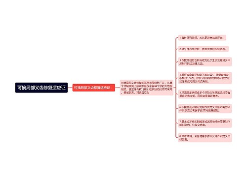 可摘局部义齿修复适应证