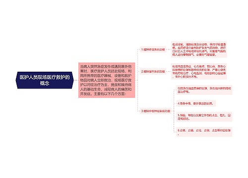 医护人员现场医疗救护的概念