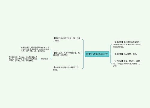 草果的功能|临床应用