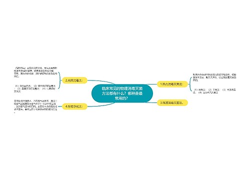 临床常见的物理消毒灭菌方法都有什么？哪种是最常用的？