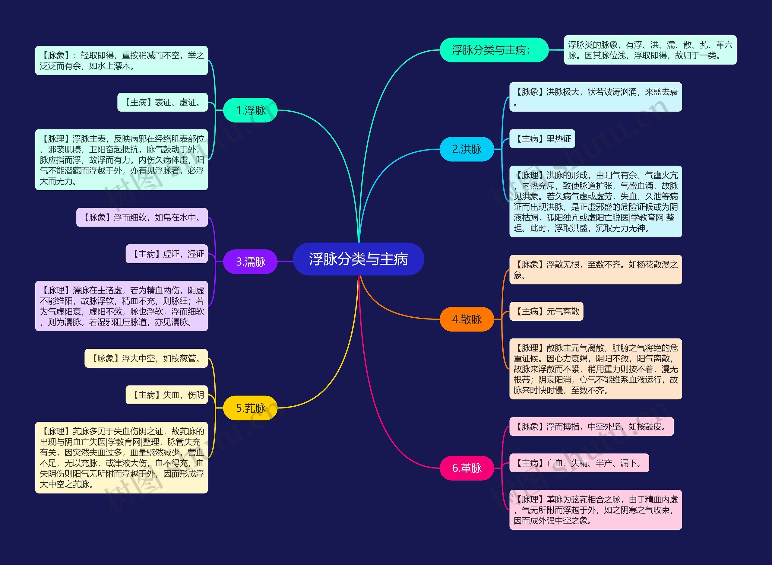 浮脉分类与主病