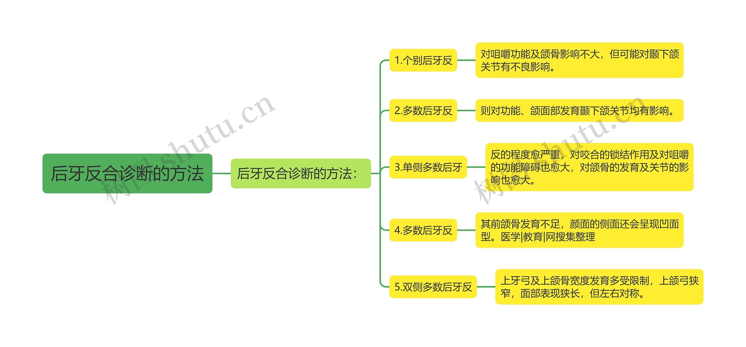 后牙反合诊断的方法