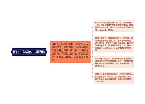 预防口角炎的主要措施