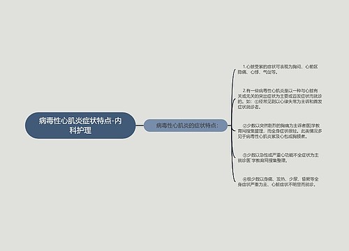 病毒性心肌炎症状特点-内科护理