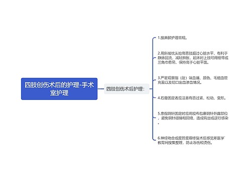 四肢创伤术后的护理-手术室护理