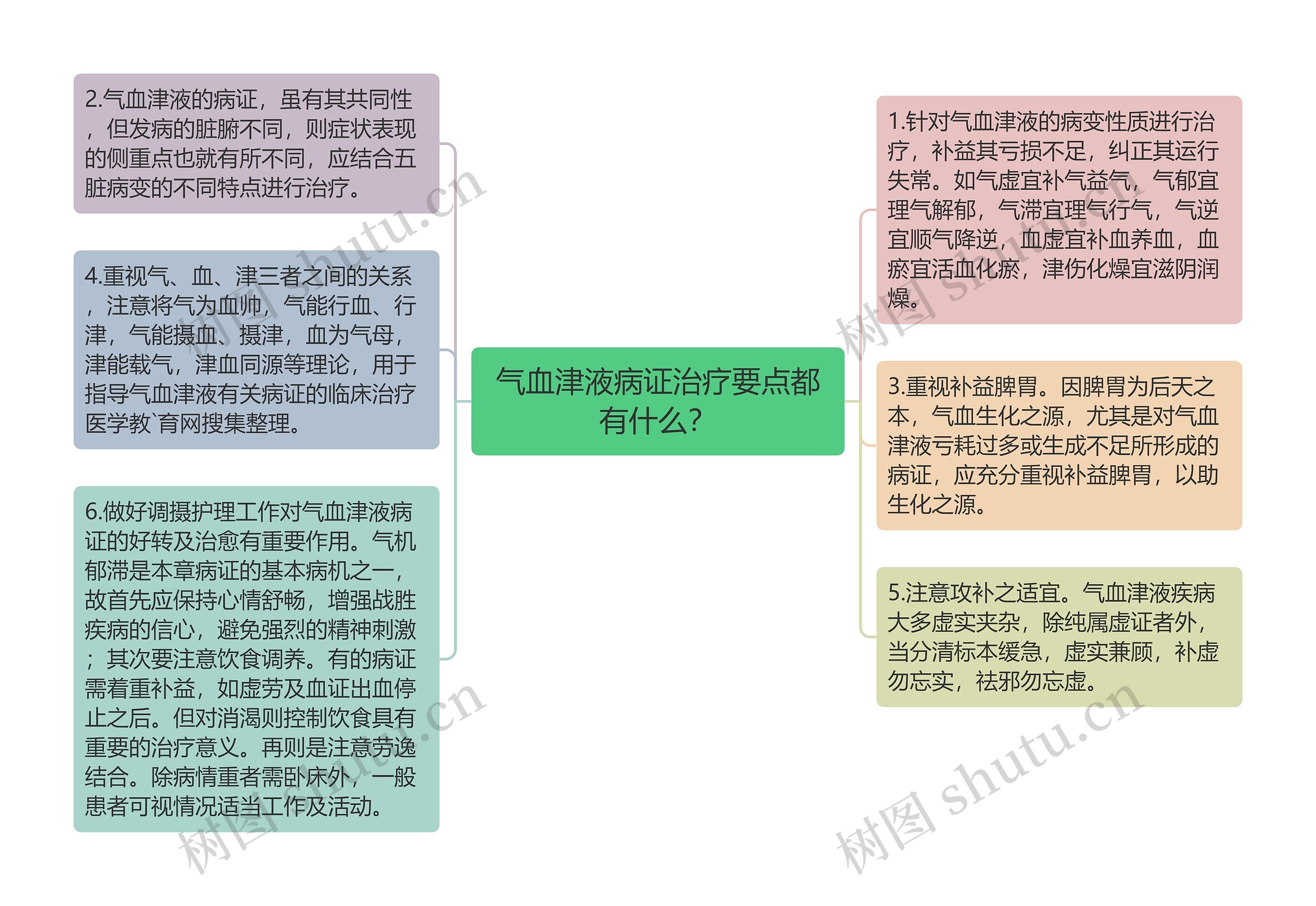 气血津液病证治疗要点都有什么？