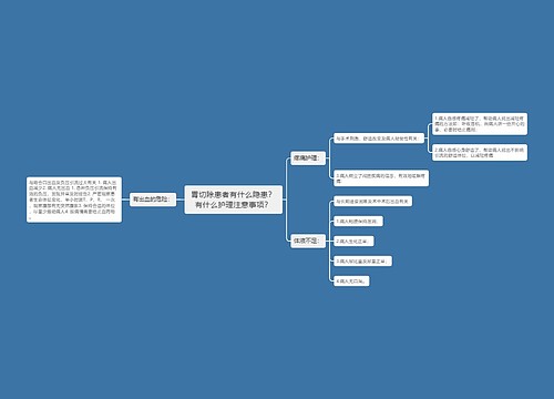 胃切除患者有什么隐患？有什么护理注意事项？