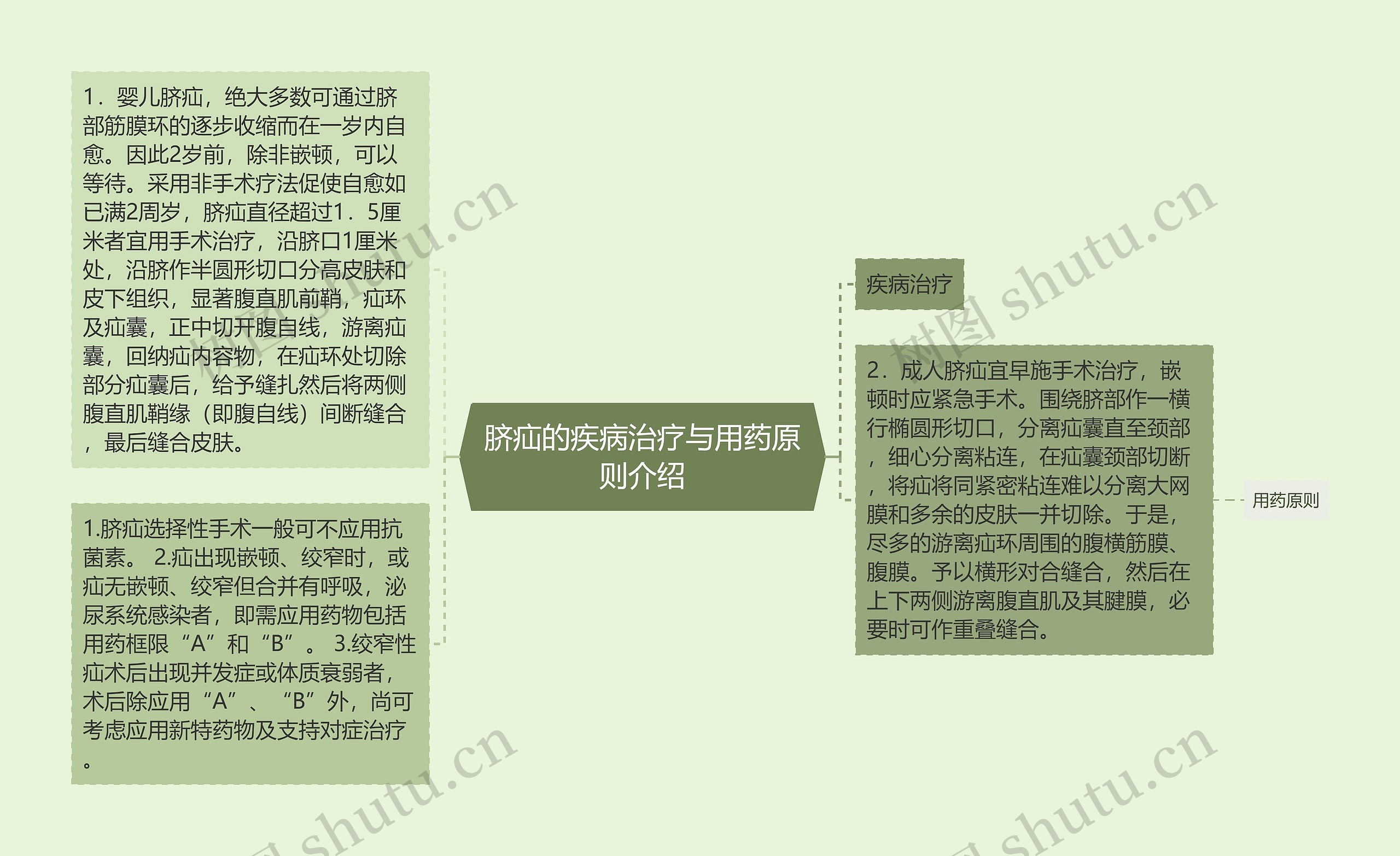 脐疝的疾病治疗与用药原则介绍