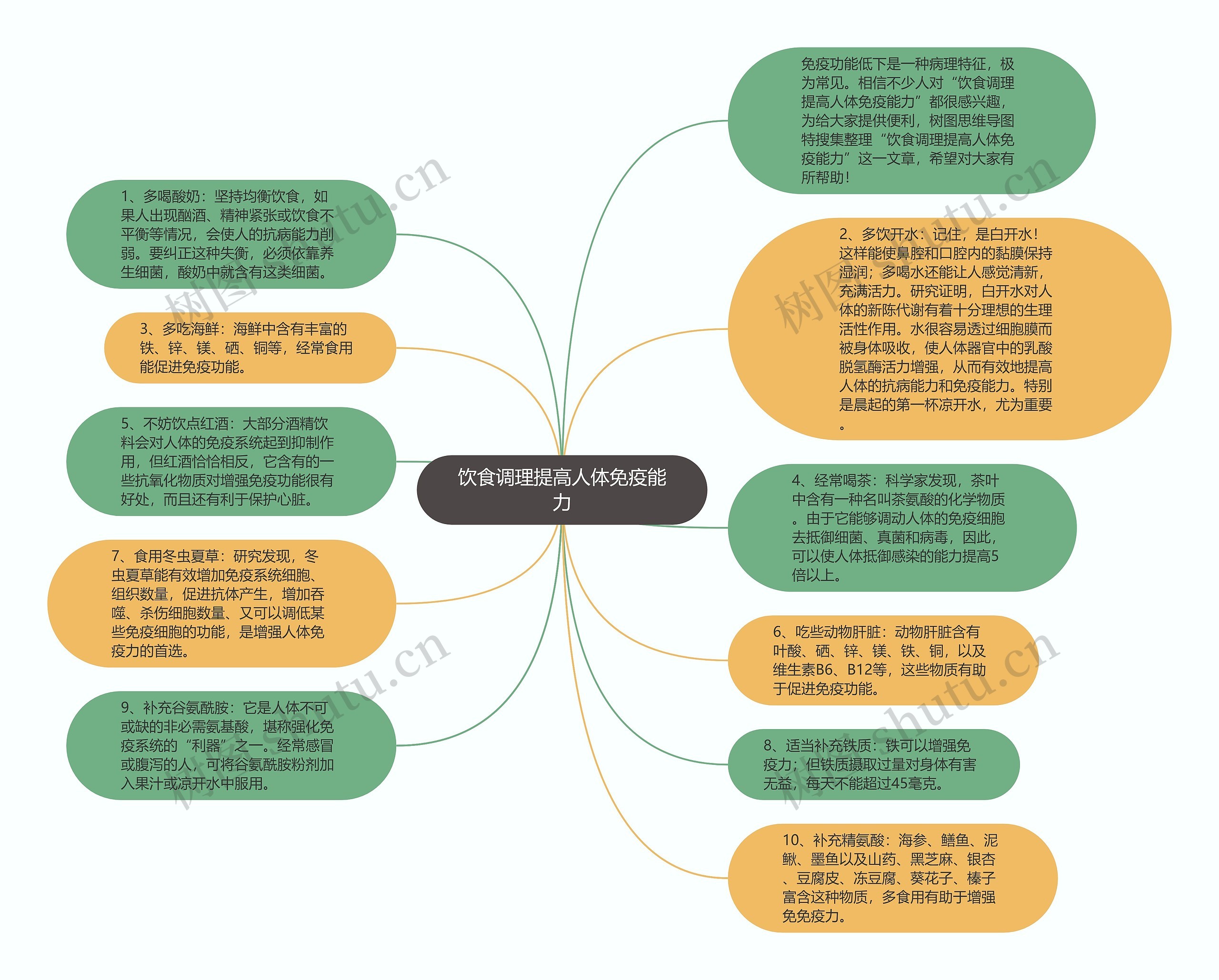 饮食调理提高人体免疫能力