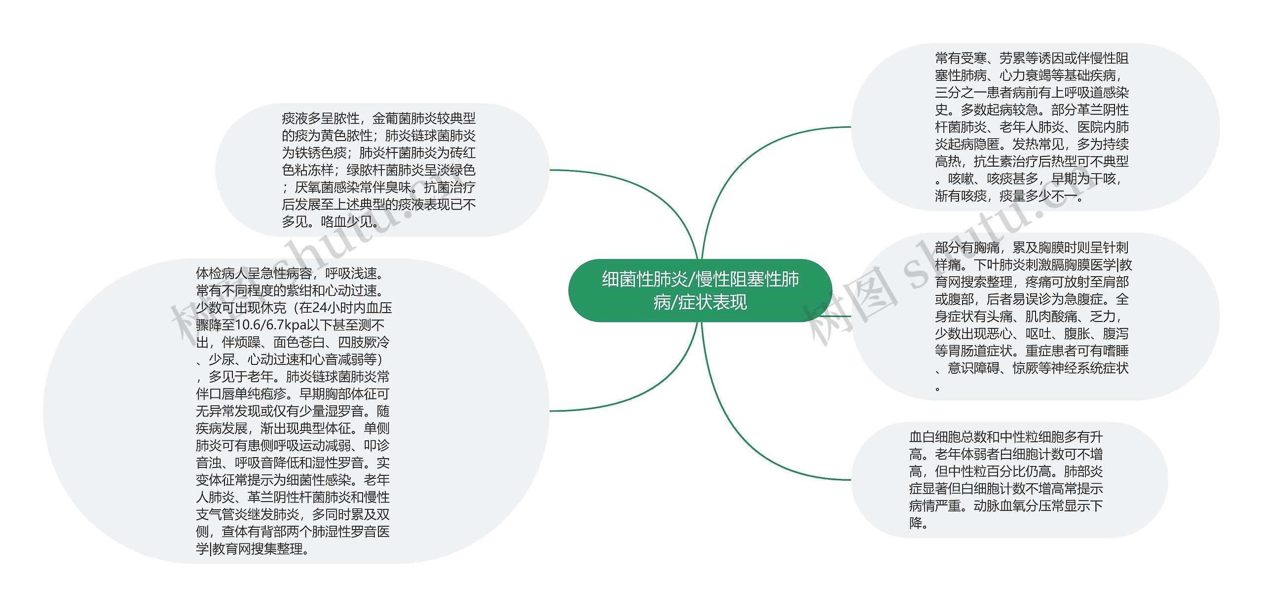 细菌性肺炎/慢性阻塞性肺病/症状表现