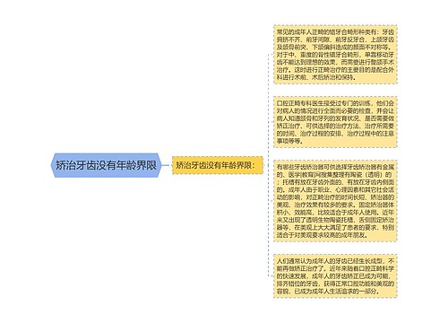 矫治牙齿没有年龄界限