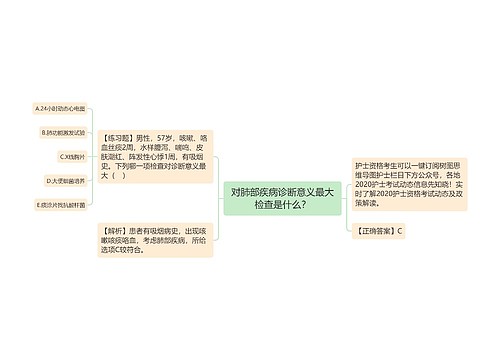 对肺部疾病诊断意义最大检查是什么？