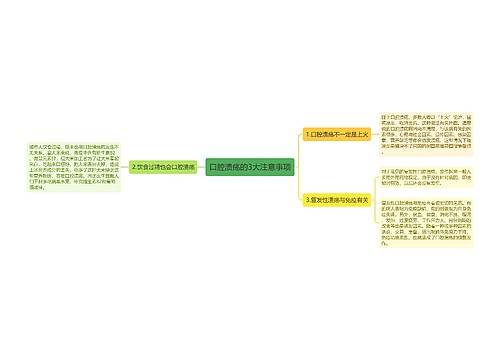 口腔溃疡的3大注意事项