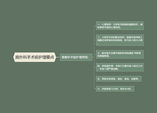 胸外科手术前护理要点