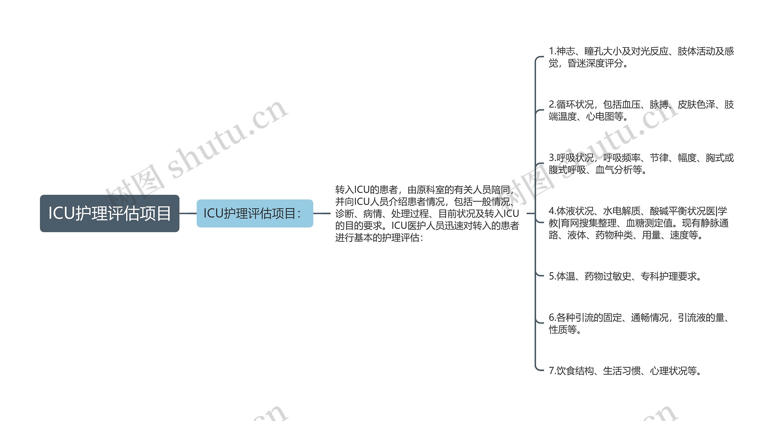 ICU护理评估项目