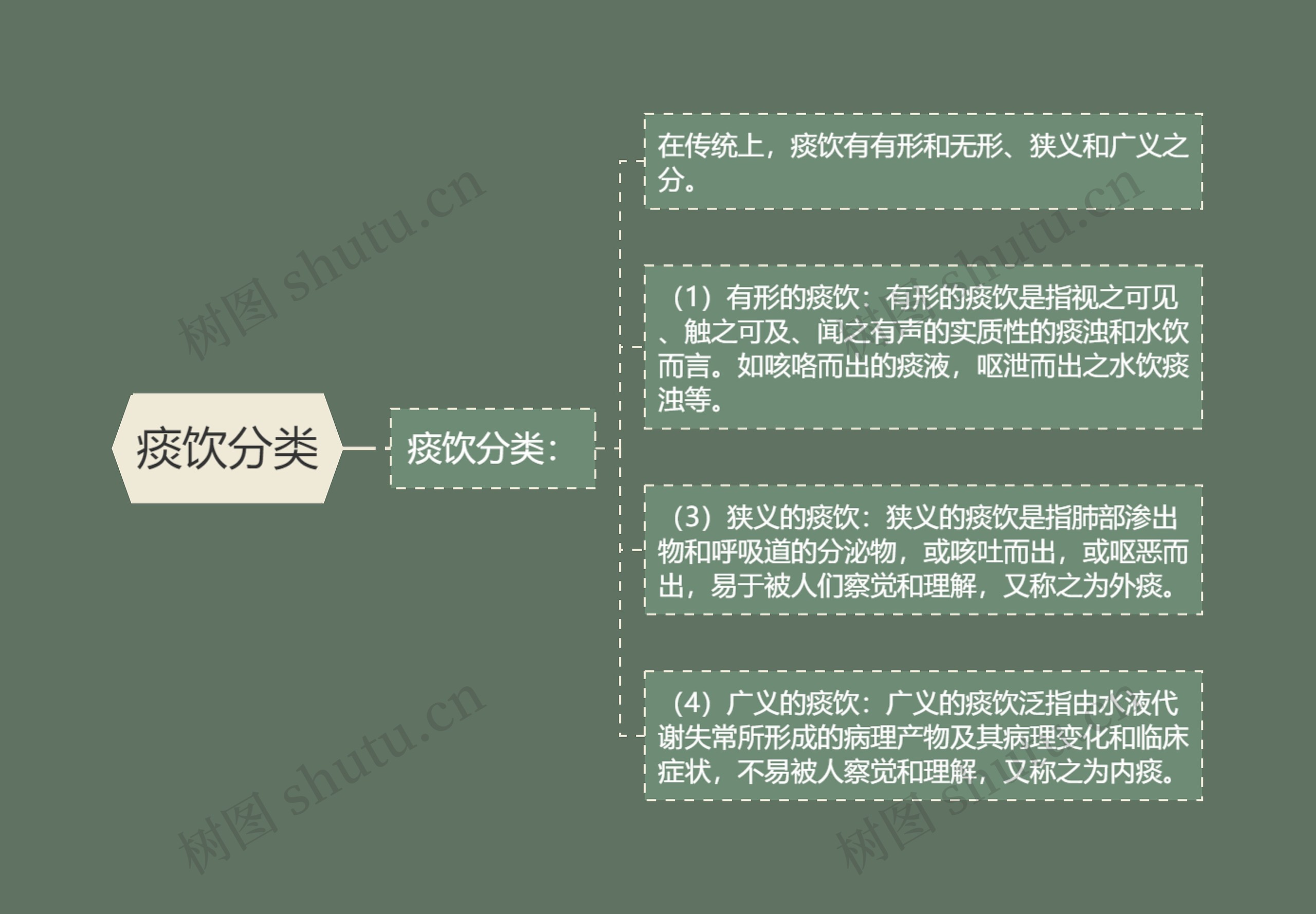 痰饮分类思维导图