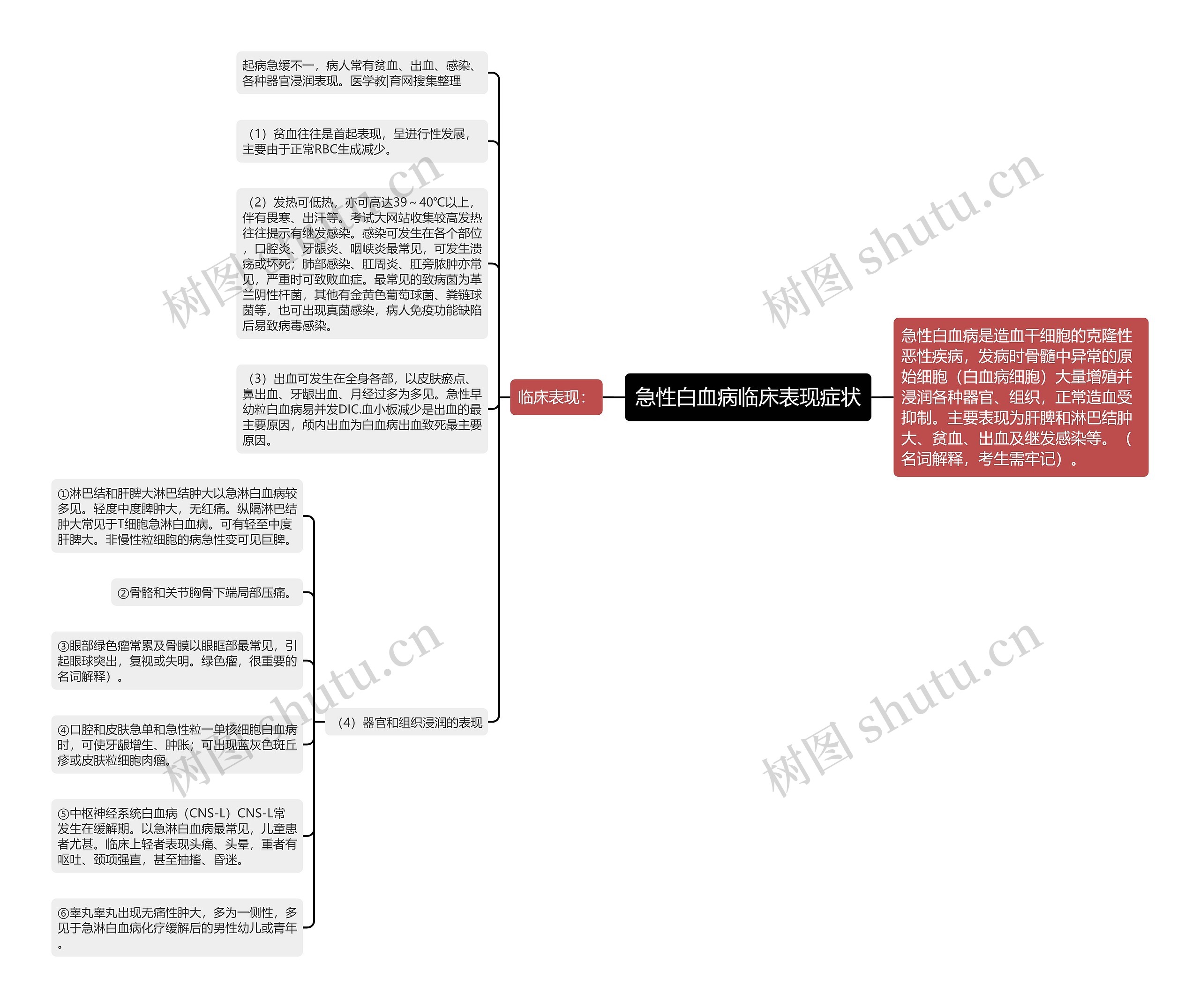 急性白血病临床表现症状 急性白血病临床表现症状