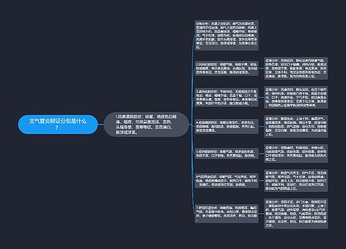 支气管炎辩证分型是什么？