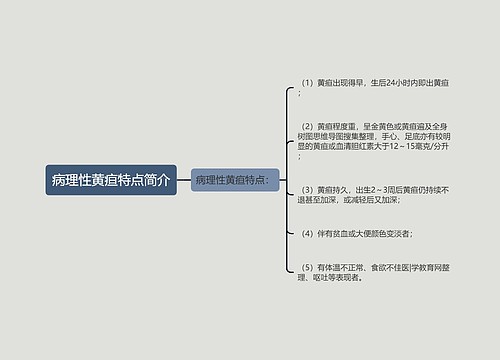 病理性黄疸特点简介