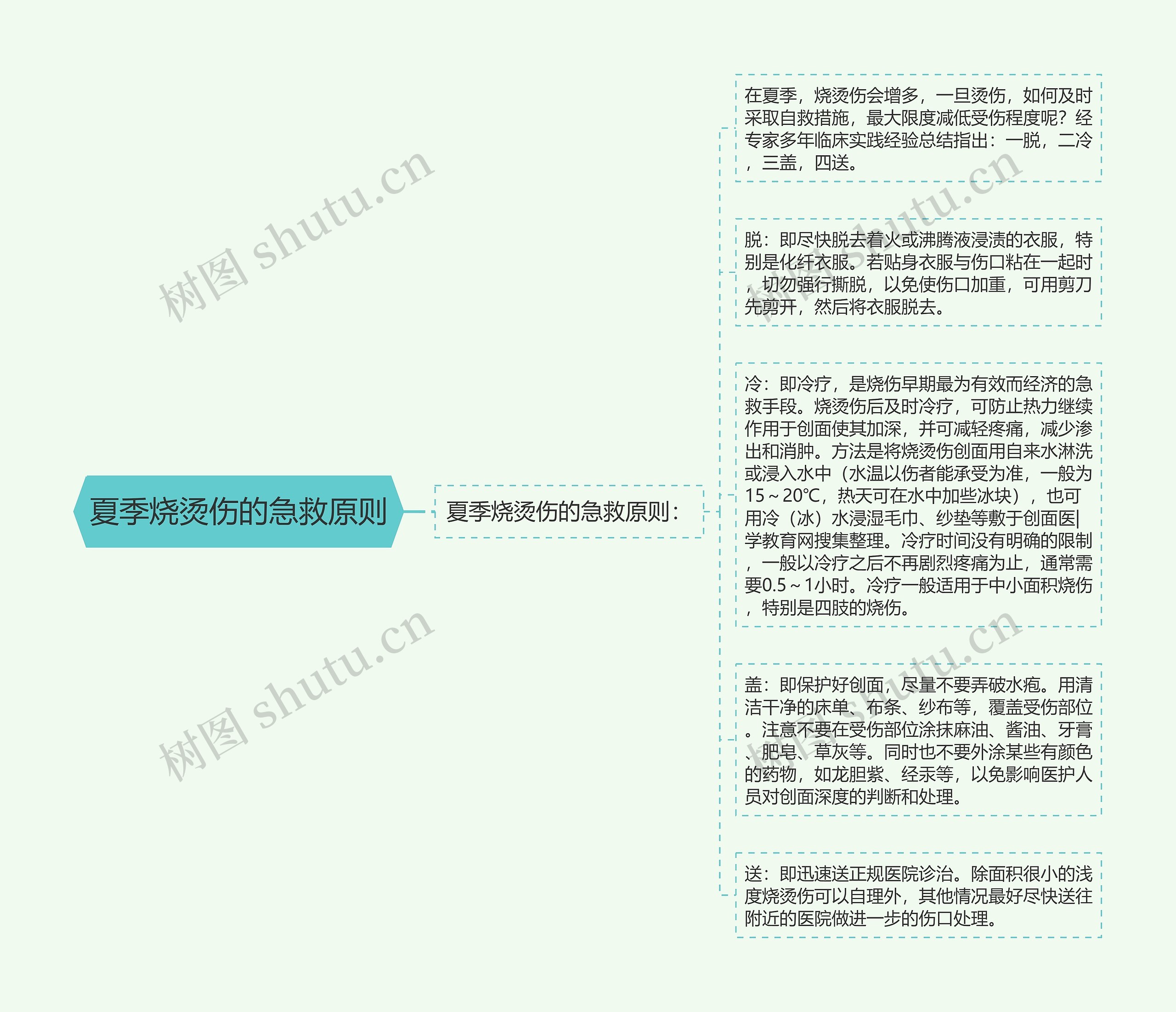 夏季烧烫伤的急救原则