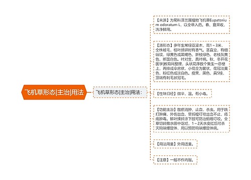 飞机草形态|主治|用法