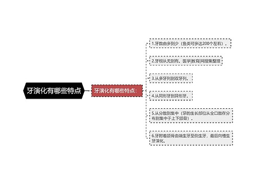 牙演化有哪些特点