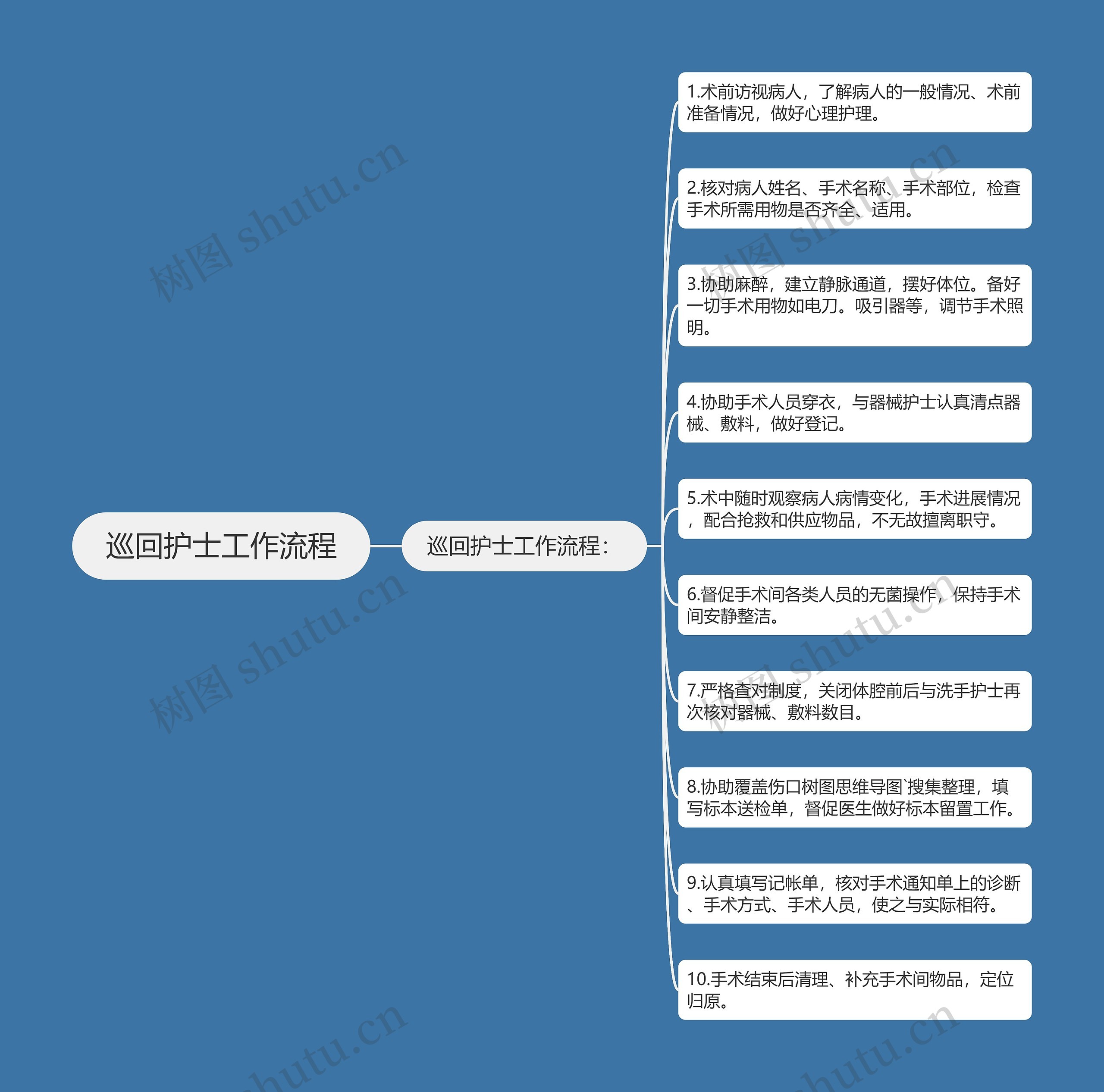 巡回护士工作流程