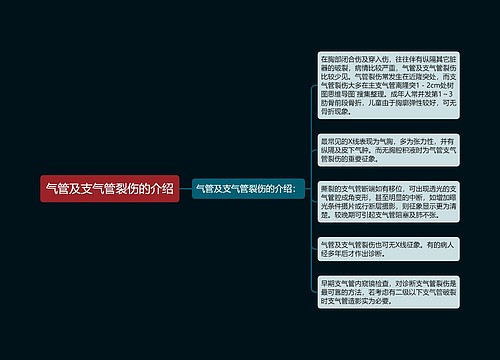 气管及支气管裂伤的介绍