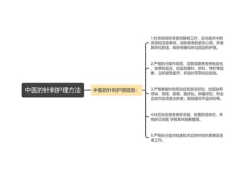 中医的针刺护理方法