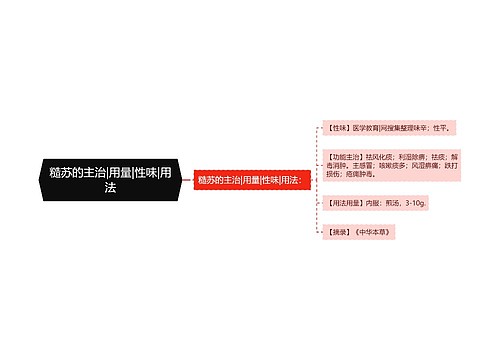 糙苏的主治|用量|性味|用法