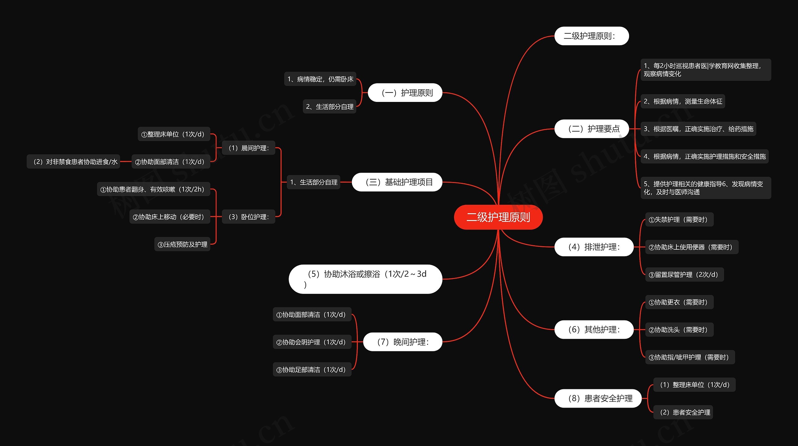 二级护理原则