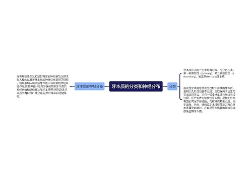 牙本质的分类和神经分布