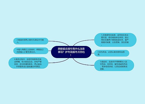 静脉输血操作有什么注意事项？护考高频考点总结！